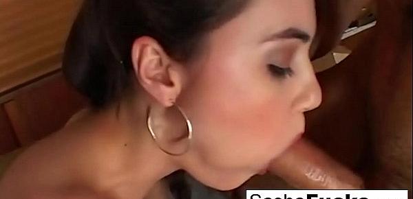  Sasha Grey shows off her hardcore sucking and fucking skills